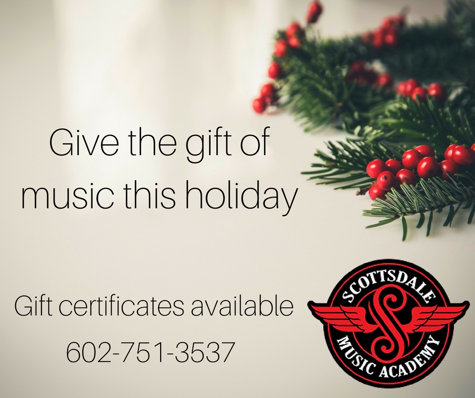 Give the Gift of Music Lessons this Holiday Season! - Scottsdale Music Academy